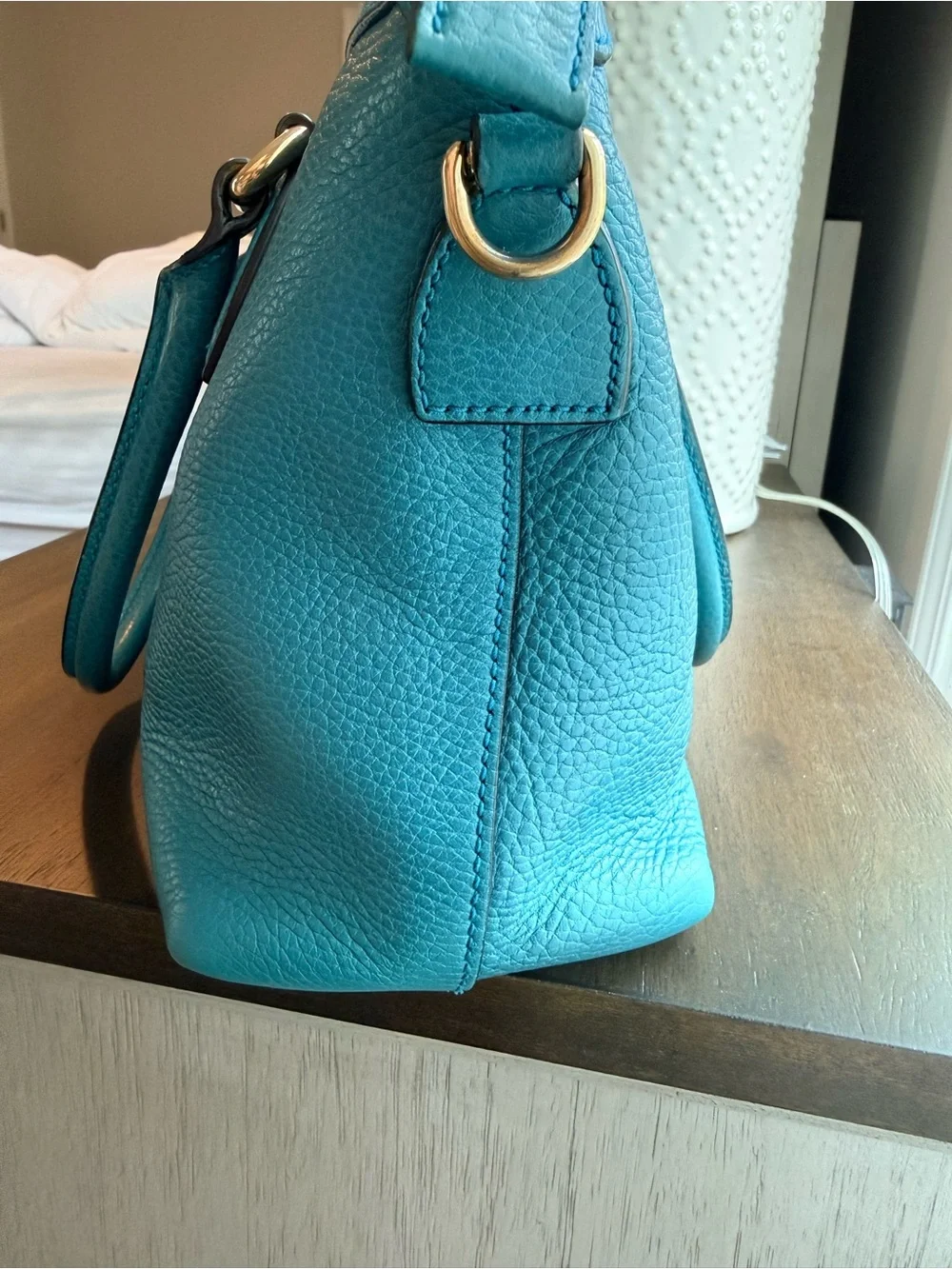 Gucci Pebbled Leather Medium Top Handle and crossbody-Entrupy Cerrtification